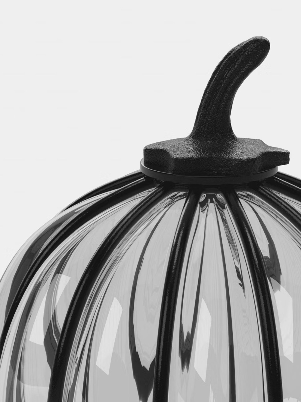 Small Metal and Glass Halloween Pumpkin - Threshold - Picture 3 of 3